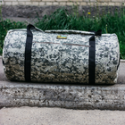 Баул-сумка військова, баул армійський Оксфорд піксель 120 л тактичний баул, тактичний баул-рюкзак - зображення 8