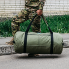 Сумка баул военная, баул армейский Оксфорд олива 120 л тактический баул, тактический баул-рюкзак - изображение 5