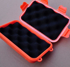 Кейс противоударный 165 х 105 х 50 мм пластиковый ящик бокс коробка (779608938) Оранжевый - изображение 5