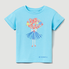Дитяча футболка для дівчинки OVS 1790543 122 см Блакитна (8057274915204) - зображення 1