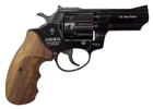 Револьвер под патрон Флобера Profi 3" черный дерево з Кобурою - зображення 3