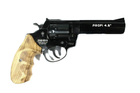 Револьвер под патрон Флобера Profi 4.5" черный дерево - зображення 3