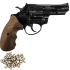 Револьвер под патрон Флобера Profi 3" черный дерево - изображение 1