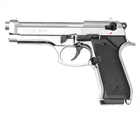 Стартовый пистолет RETAY MOD. 92 Nickel (Beretta 92) + Патроны 25шт. - изображение 3