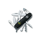 Нож Victorinox Climber Ukraine Black "Україна ЄС" (1.3703.3_T1130u)