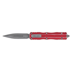 Ніж Microtech Dirac Double Edge Stonewash Distressed Red (225-10DRD)