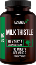Ekstrakt z nasion ostropestu Essence Milk Thistle 500mg 90 tabletek (5902811809610) - obraz 1