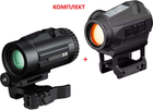 Комплект Коліматор Vortex Sparc Solar + Збільшувач Vortex Micro 3x Magnifier - зображення 1