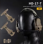 Активные тактические наушники с микрофоном Wosport HD-17-T GEN 6 Тан - изображение 4