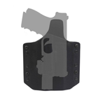 Пістолетна кобура ARES Kydex Holster Glock-17/19 x300/X400 WEapon Lights (W-EO-AHG17-SFX-BLK) - зображення 3