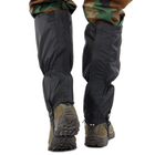 Гамаши тактические защитные для военных 8664 (бахилы гетры армейские) черные от дождя и грязи размер регулируемый (универсальный) - изображение 10