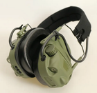 Активные тактические наушники с микрофоном Wosport HD-17-OD GEN 6 Темно-зеленые - изображение 4
