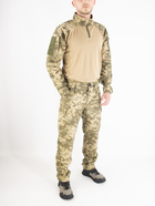Військовий літній костюм (штани + убакс), ріп-стоп піксель ЗСУ, 65/35, койот, розмір 52 - зображення 3