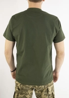 Бавовняна військова футболка олива, 52 - зображення 4
