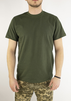 Бавовняна військова футболка олива, 48 - зображення 1