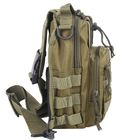 Тактическая сумка через плечо с системой молле Hawk олива - изображение 4