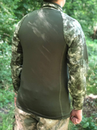 Летняя армейская тактическая рубашка Ubacs Бесшовная не натирает для военных ВСУ олива пиксель L - изображение 4