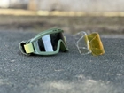 Тактичні окуляри - маска Tactic балістична маска revision tan захисні окуляри зі змінними лінзами колір Олива (mask-olive) - зображення 4