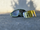 Тактичні окуляри - маска Tactic балістична маска revision tan захисні окуляри зі змінними лінзами колір Олива (mask-olive) - зображення 5