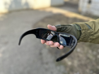 Тактические очки Tactic защитные армейские очки со сменными линзами цвет оправы черный (Еss-Rollbar) - изображение 9