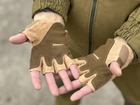 Тактические безпалые перчатки Tactic армейские перчатки с защитой костяшек размер XL цвет Койот (oakley-coyote-xl) - изображение 5