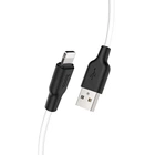 Кабель HOCO X21 Plus Silicone Lightning 2.4A/0.25m чорний-білий