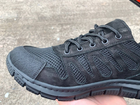 Тактичні літні кросівки сітка колір чорний 37 - изображение 5
