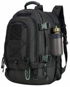 Рюкзак туристический-водонепроницаемый - черный LQ .Нейлон 1000D. 75 литров LQ08002B - изображение 4