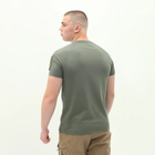 Чоловічі футболки з коротким рукавом для військових з липучками на рукавах Оливковий XXL - зображення 5