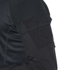 Чоловіча тактична бойова сорочка з довгим рукавом для військових та армії ЗСУ Чорний XXL - зображення 5