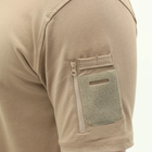 Мужская тактическая футболка поло с коротким рукавом поло для военных с липучками на рукавах Бежевый M - изображение 3