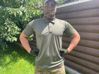 Чоловічі футболки поло з коротким рукавом для військових тактичні Хакі S - зображення 3