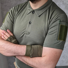 Чоловічі футболки поло з коротким рукавом для військових тактичні Хакі S - зображення 4
