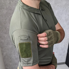 Чоловічі футболки поло з коротким рукавом для військових тактичні Хакі S - зображення 5