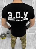 Тактична футболка з матеріалу інноваційного Coolpas ЗСУ Black M - зображення 2