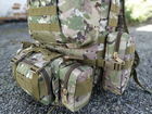 Большой рюкзак Мультикам TacticBag 45-55л с подсумками Камуфляж (Kali) - изображение 7