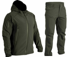 Тактический мужской костюм Softshell Spartan демисезонный Olive - M (Kali)