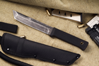 Нож нескладной Тактический Черный Танто Высококачественная сталь 440С - изображение 5