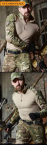 Тактическая военная форма костюм армейский мультикам с защитой, убакс UBACS MultiCam, кепка ВСУ р.XL - изображение 5