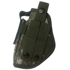 Кобура ВОЛМАС для ПМ с системой крепления Molle с карманом для магазина пиксель + тренчик шнур страховочный олива - изображение 4