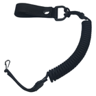 Кобура ВОЛМАС для ПМ штатная кожаная поясная закрытого типа + тренчик-карабин шнур страховочный - изображение 7