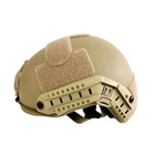 Каска шлем тактический защита FAST NIJ IIIA Future баллистический шлем кевларовый Койот - изображение 5