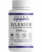 Селеніум Oeska 200 mcg 100 капсул | L-Selenomethionine | Селен 200 мкг