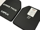 Комплект бронепластин защиты MIRA Strike Face Level 4 (IV) Черный (Black) - изображение 4