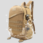Армейский вместительный рюкзак 45x27x15 см коричневый 50420 - изображение 2