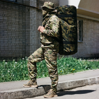 Сумка-баул-рюкзак, армійський баул Оксфорд камуфляж 120 л тактичний баул, тактичний баул-рюкзак - зображення 1