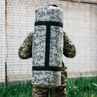 Сумка-баул-рюкзак, баул армійський Оксфорд тактична на 100 л Піксель - зображення 4