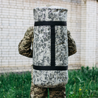Сумка-баул-рюкзак, баул армійський Оксфорд тактична на 120 л Піксель - зображення 4