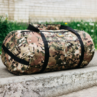 Сумка-баул-рюкзак, армійський баул Cordura 120 л тактичний баул, тактичний баул-рюкзак, мультикам - зображення 7
