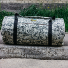 Сумка-баул-рюкзак, баул армійський Оксфорд тактична на 120 л Піксель - зображення 8
